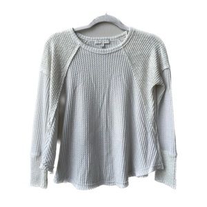 Anthropologie eri + ali Waffle Knit Longsleeve